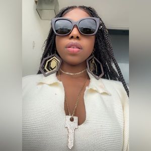 New - Gucci Sunglasses Women's GG0921S 004 Brown /Grey 55-19-145mm